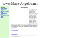 Desktop Screenshot of maya-angelou.net