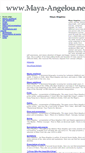 Mobile Screenshot of maya-angelou.net